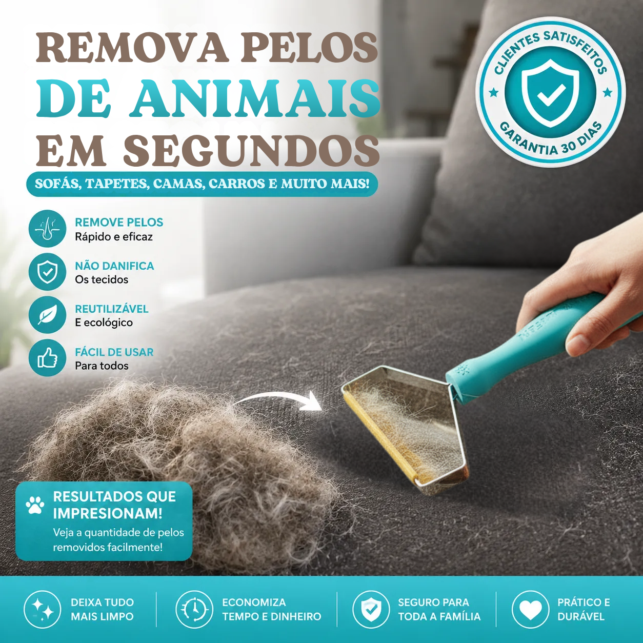 Oryvio LintPro Smart™ - Remova pelos incrustados em segundos