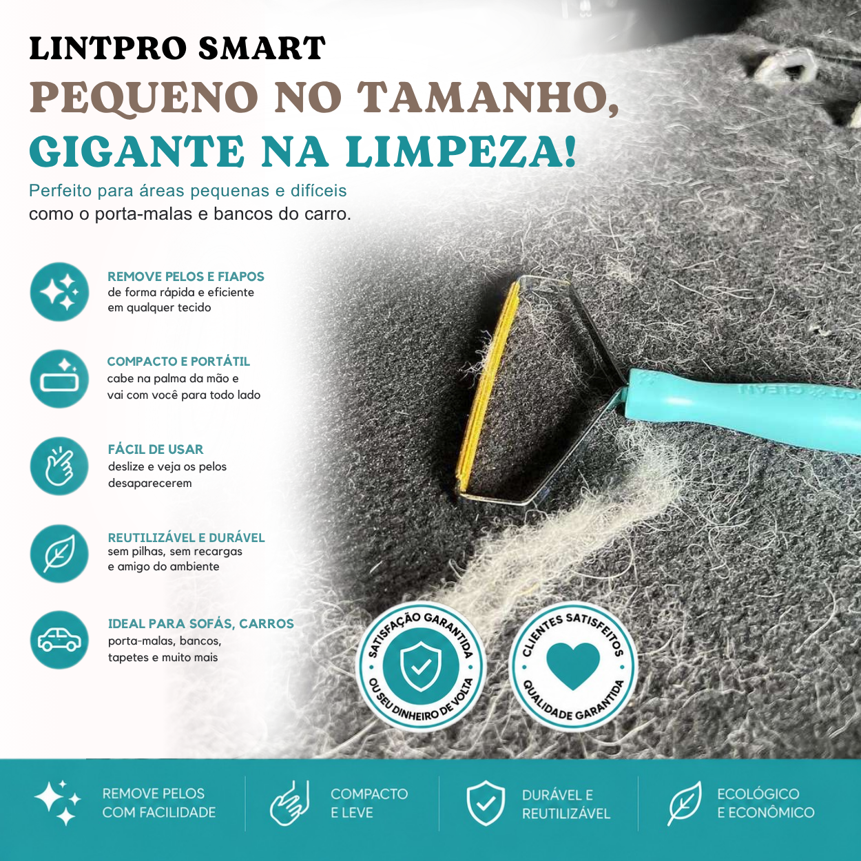 ORYVIO LintPro Smart™ - Remova pelos incrustados em segundos