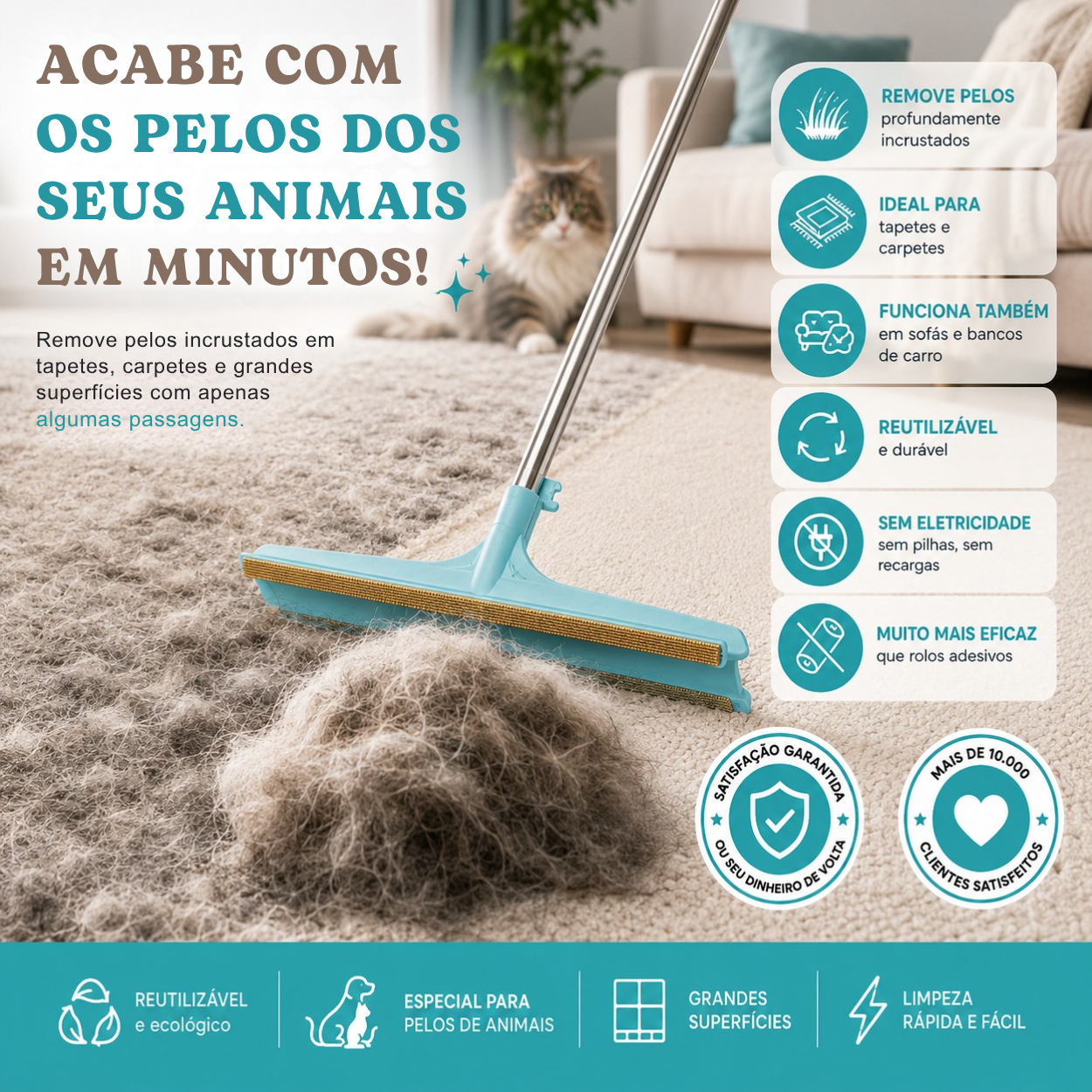 ORYVIO LintPro Xtra™ - Remova pelos incrustados em segundos